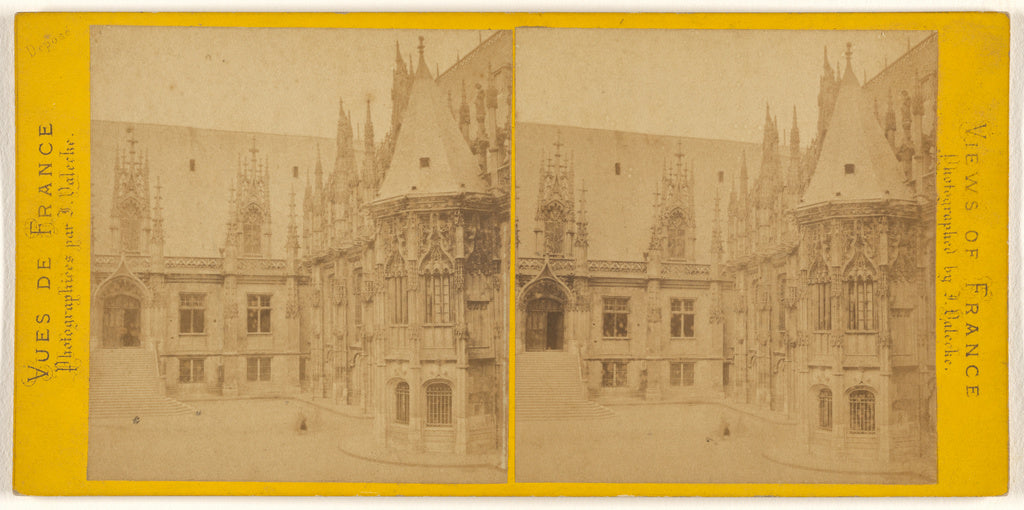 Jules Valecke:Rouen. La palais de Justice., Poster Print Wall Art