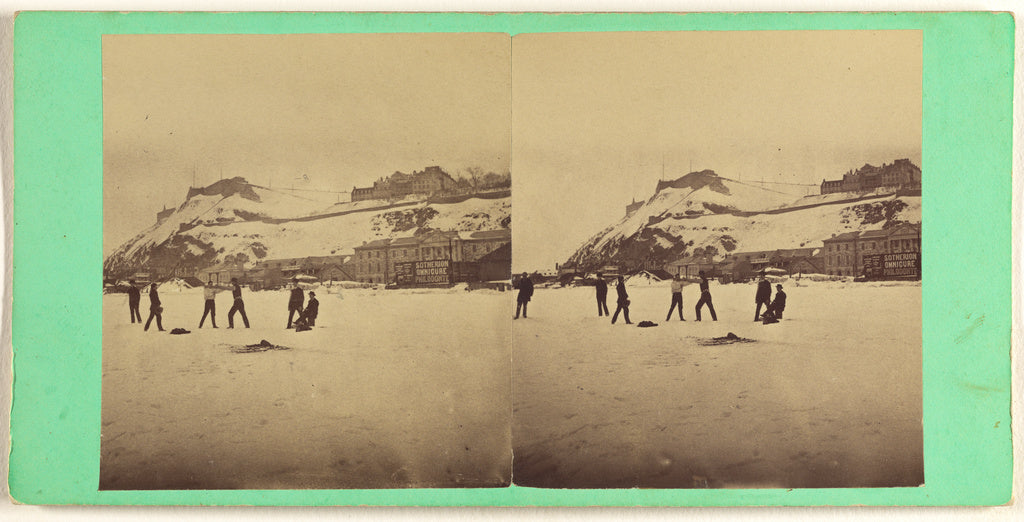 L.P. Vallée:Quebec. Citadel from the Ice-bridge., Poster Print Wall Art