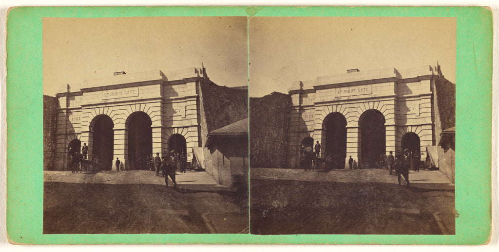 L.P. Vallée:St. John's Gate (Inside)., Poster Print Wall Art