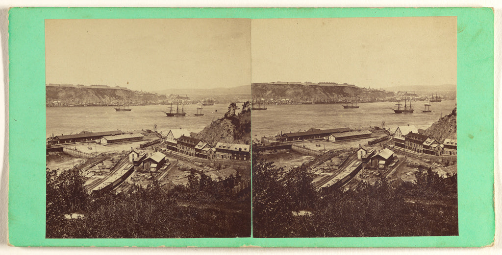 L.P. Vallée:View of Quebec, from the Grand Trunk Depot, Poi, Poster Print Wall Art