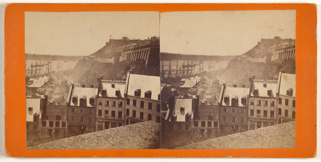 L.P. Vallée:Citadel and Durham Terrace., Poster Print Wall Art