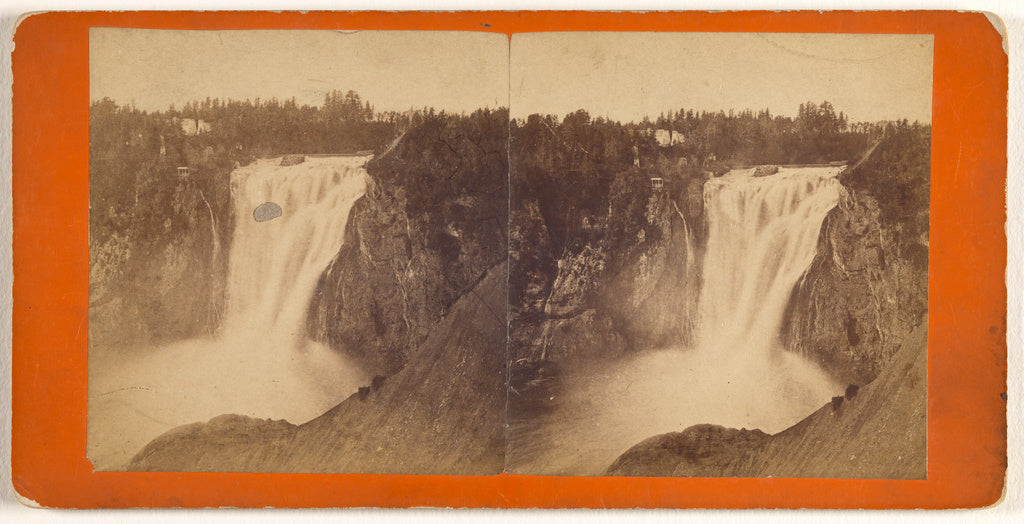 L.P. Vallée:Falls of Montmorency, Poster Print Wall Art