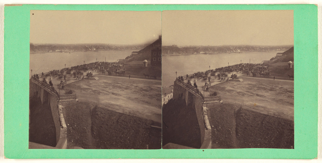 L.P. Vallée:Durham Terrace, from the top of the Post Office, Poster Print Wall Art