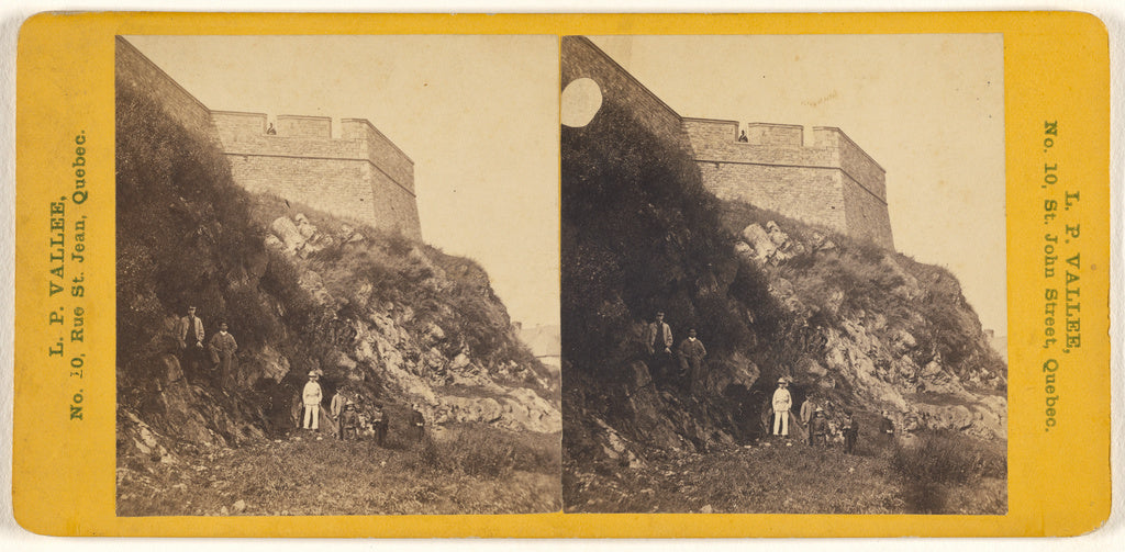 L.P. Vallée:Part of the Fortification, North Corner., Poster Print Wall Art