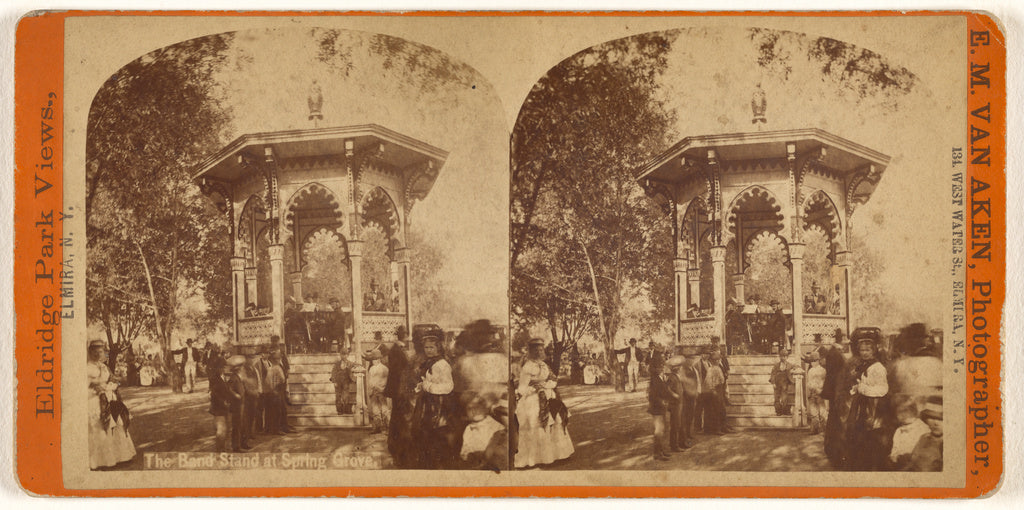 Elisha M. Van Aken:The Band Stand at Spring Grove [Eldridge , Poster Print Wall Art