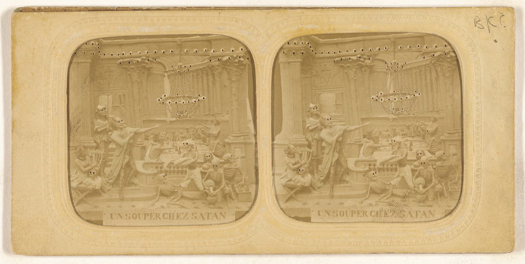 Adolphe BlockAttributed to:[Sculpture entitled "Un Souper ch, Poster Print Wall Art
