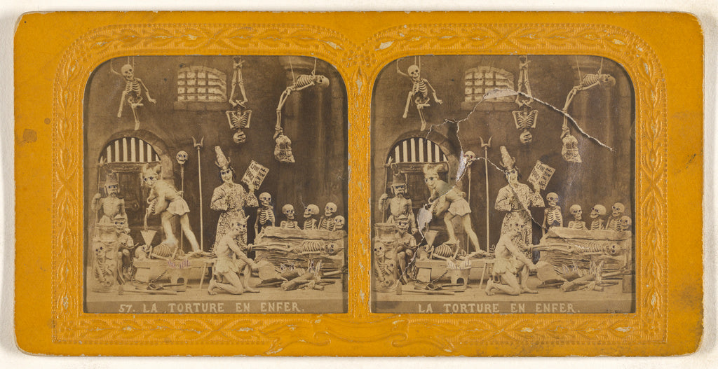 Adolphe Block:La Torture en Enfer., Poster Print Wall Art