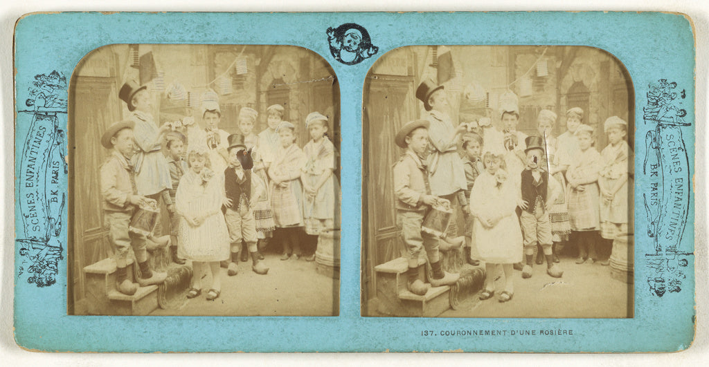 Adolphe Block:Couronnement d'une Rosiere, Poster Print Wall Art