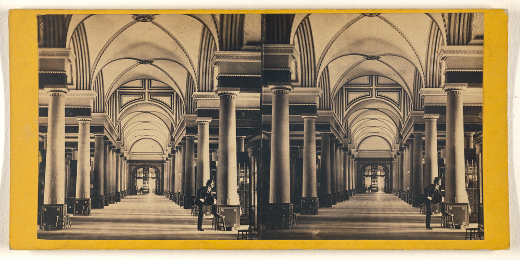 George D. Wakely:Interior of Patent Office., Poster Print Wall Art