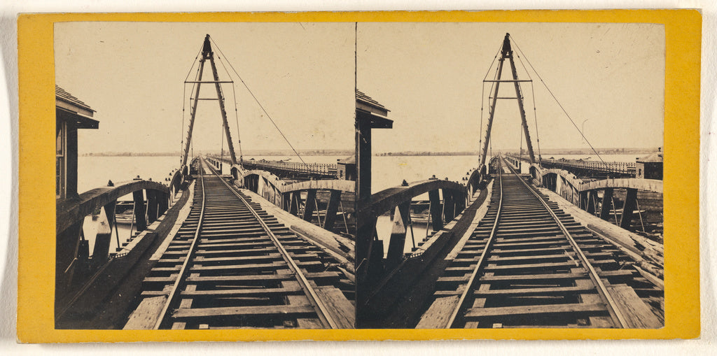 George D. Wakely:Long Bridge, Poster Print Wall Art