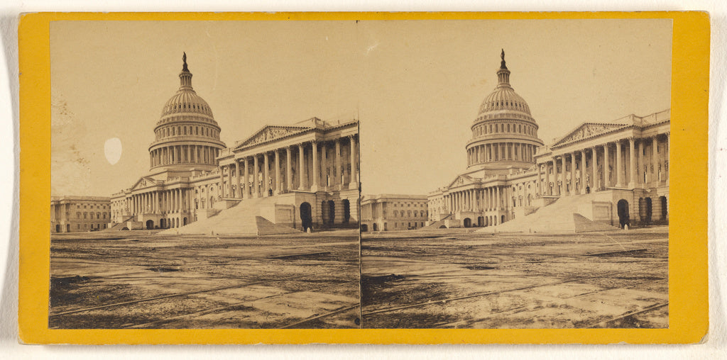 George D. Wakely:Capitol of U.S., Poster Print Wall Art