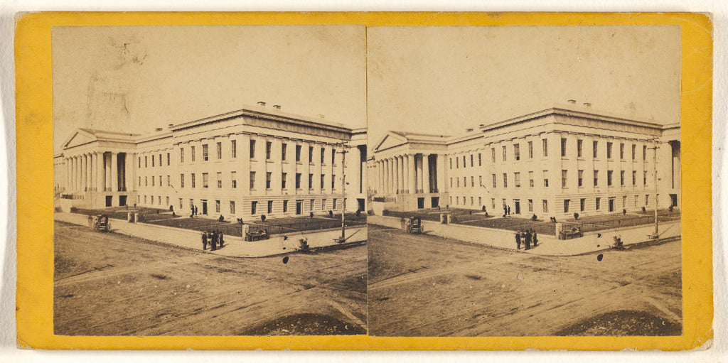 George D. Wakely:United States Patent Office. S.E. Front., Poster Print Wall Art