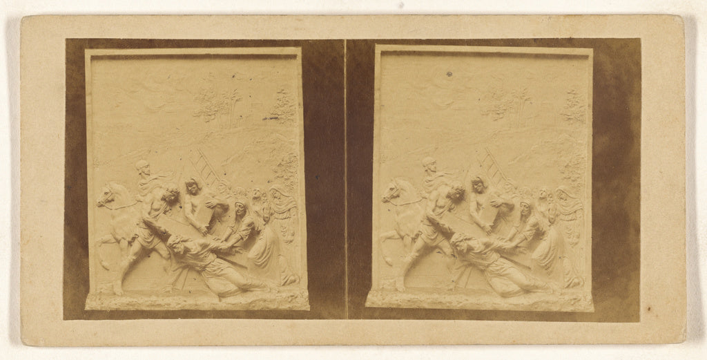 Unknown maker, French:[9 ee Station. Jesus tombe pour la 3 e, Poster Print Wall Art