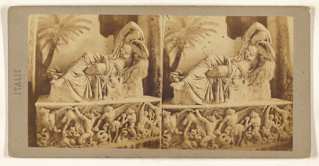 Unknown maker, Italian:Musee de Vatican. Sarcophage antique , Poster Print Wall Art