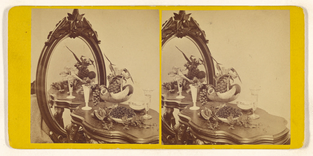 Unknown maker, American:Fruits, with reflection., Poster Print Wall Art