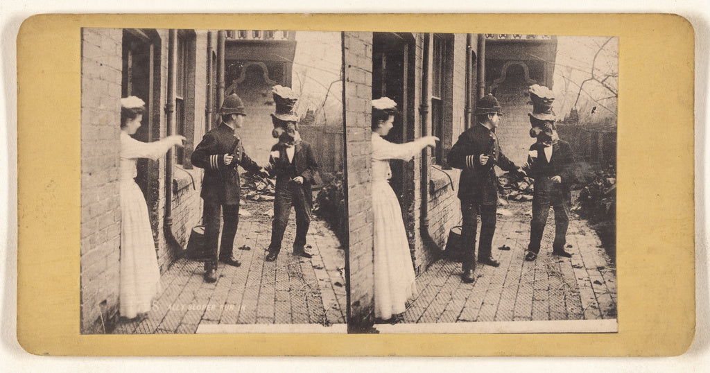Unknown:Ally Sloper Run In, Poster Print Wall Art