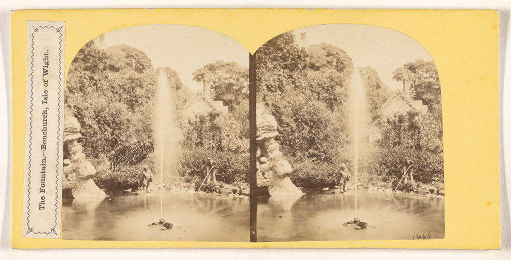 Unknown maker, British:The Fountain. - Bonchurch, Isle of Wi, Poster Print Wall Art