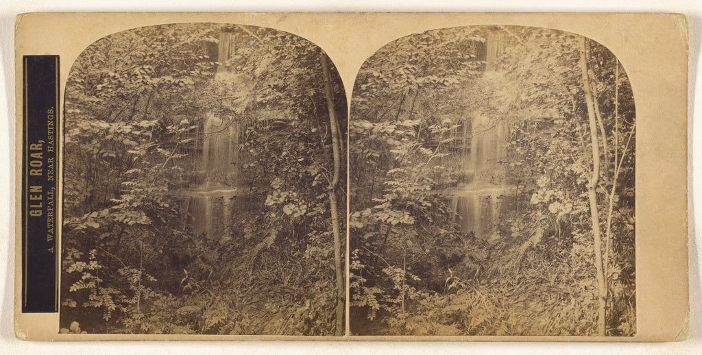 Unknown maker, British:Glen Roar, A Waterfall, Near Hastings, Poster Print Wall Art