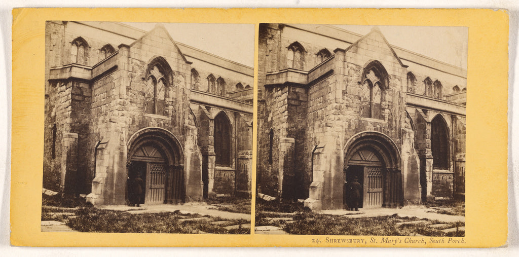 Unknown maker, British:Shrewsbury, St. Mary's Church, South , Poster Print Wall Art