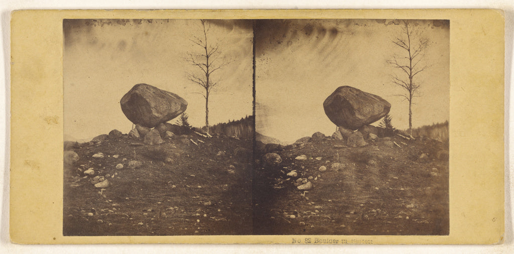 Unknown maker, British:Boulder in Burtett, Poster Print Wall Art