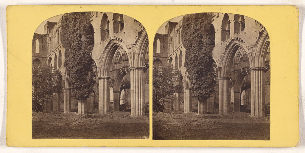 Unknown maker, British:Rievaulx Abbey, West Side of Choir, l, Poster Print Wall Art