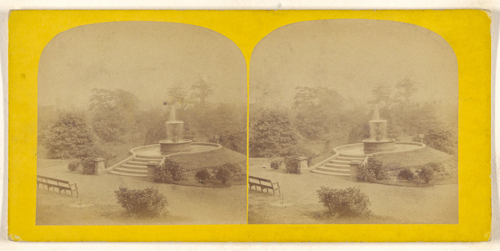 Unknown maker, British:The Fountain at Peel Park. Salford., Poster Print Wall Art