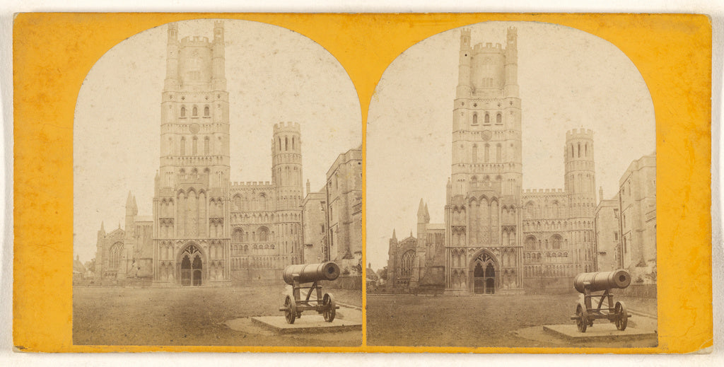 Unknown maker, British:Ely Cathedral - West Front., Poster Print Wall Art