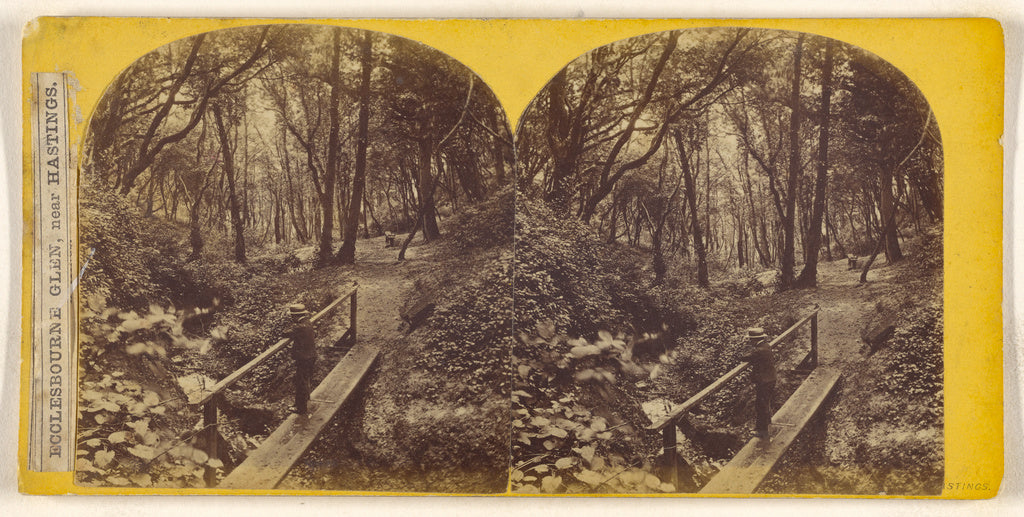 Unknown maker, British:Ecclesbourne Glen, near Hastings., Poster Print Wall Art