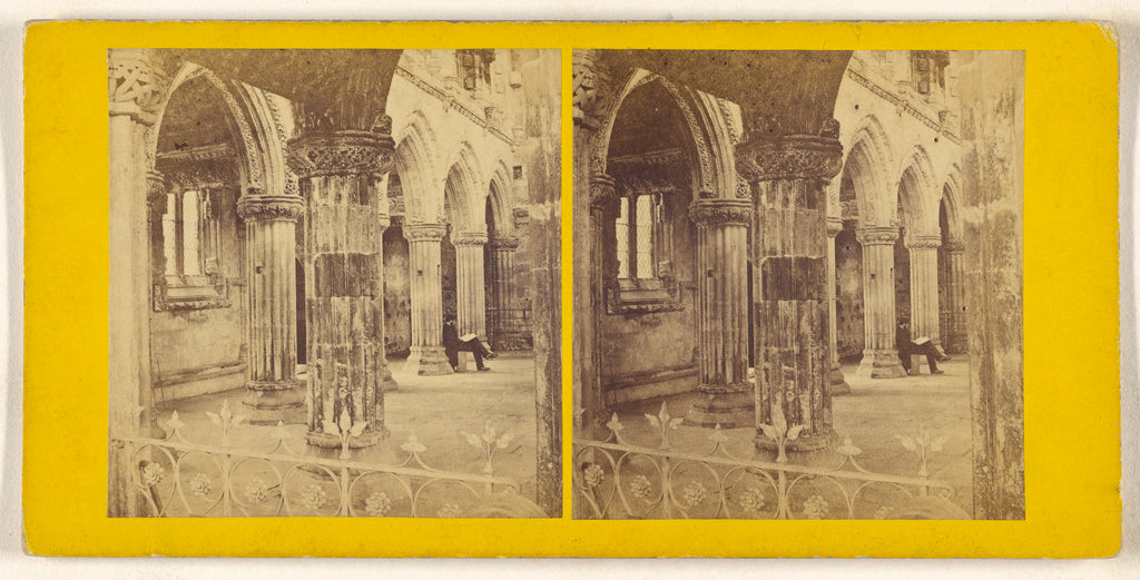 Unknown maker, British:Interior of Roslin Chapel., Poster Print Wall Art