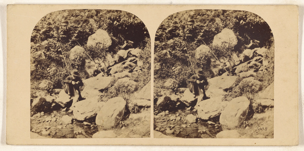 Unknown maker, British:In the Sledr Valley, North Wales., Poster Print Wall Art