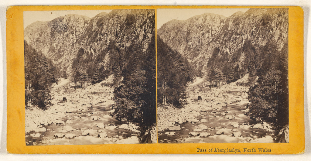 Unknown maker, British:Pass of Aberglaslyn, North Wales., Poster Print Wall Art