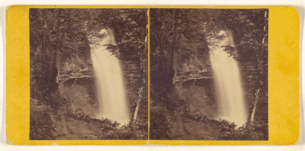 Unknown maker, British:Ireland. Glencar Waterfall, near Slig, Poster Print Wall Art