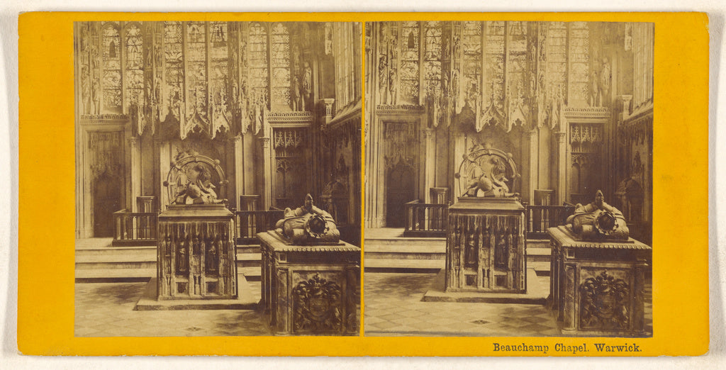 Unknown maker, British:Beauchamp Chapel. Warwick., Poster Print Wall Art