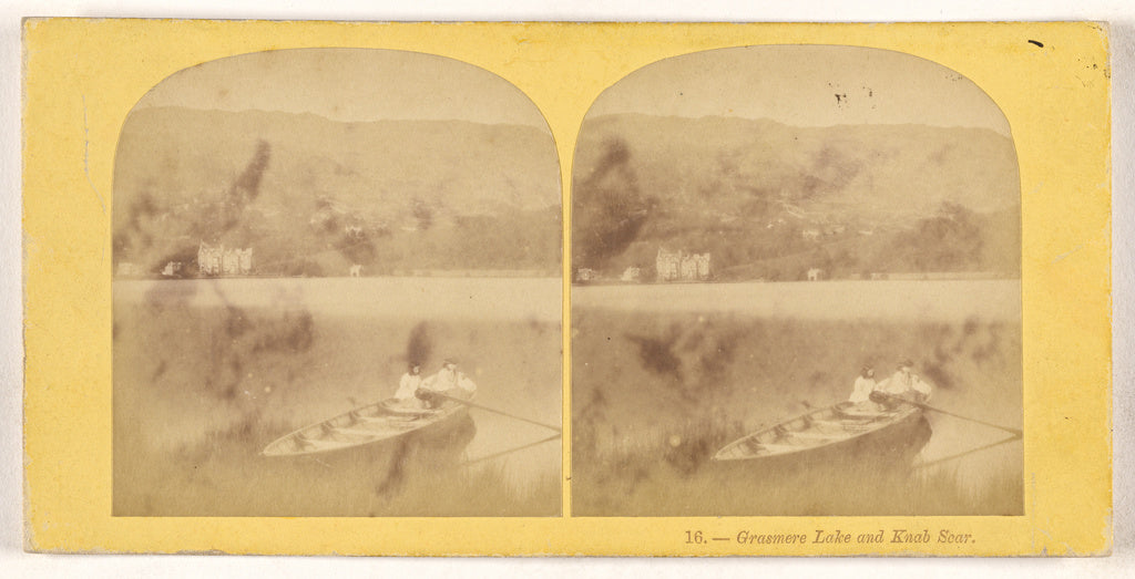 Unknown maker, British:Grasmere Lake and Knab Scar., Poster Print Wall Art