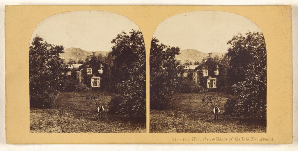 Unknown maker, British:Fox How, the residence of the late Dr, Poster Print Wall Art