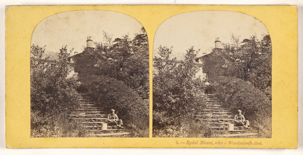 Unknown maker, British:Rydal Mount, where Wordsworth died., Poster Print Wall Art