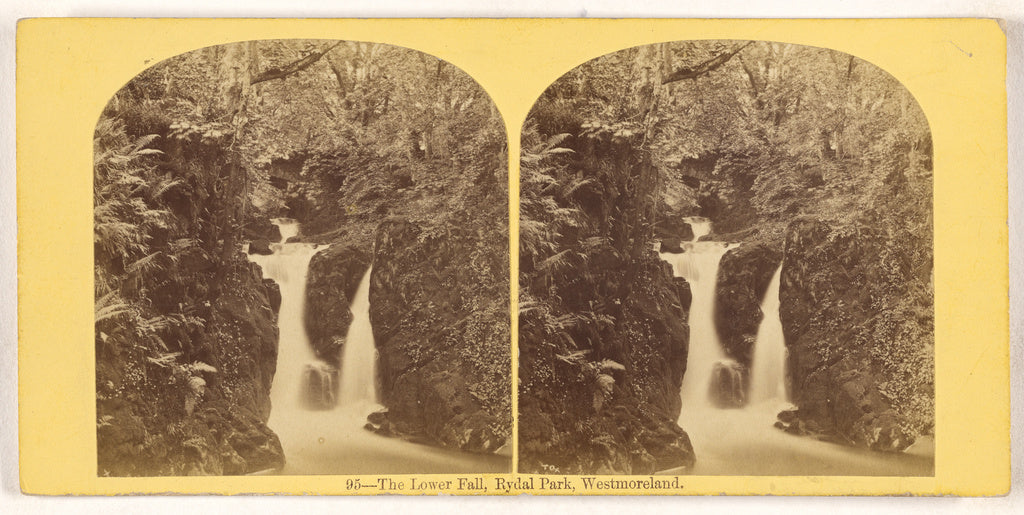 Unknown maker, British:The Lower Fall, Rydal Park, Westmorel, Poster Print Wall Art