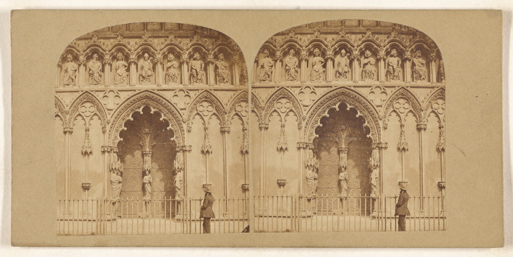 Unknown maker, British:England. West Front, Litchfield Cathe, Poster Print Wall Art