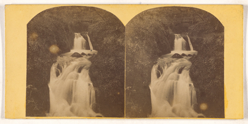 Unknown maker, British:[Higher Waterfall, Combe Wood, Bladef, Poster Print Wall Art