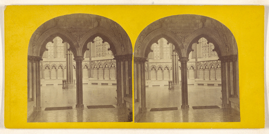 Unknown maker, British:Salisbury Cathedral. The Chapter Hous, Poster Print Wall Art