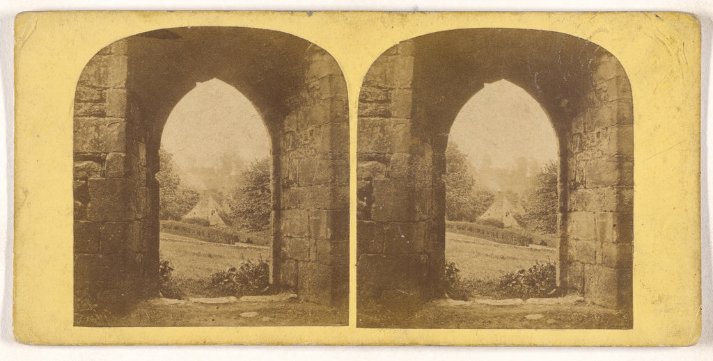 Unknown maker, British:Easby Abbey, A peep through the Refec, Poster Print Wall Art