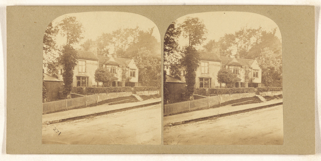 Unknown maker, British:[Cardnal (sic) Wolseys house, Highgat,16x12"(A3)Poster