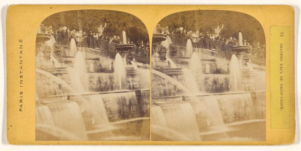 Unknown maker, French:Grandes Eaux de Saint-Cloud., Poster Print Wall Art