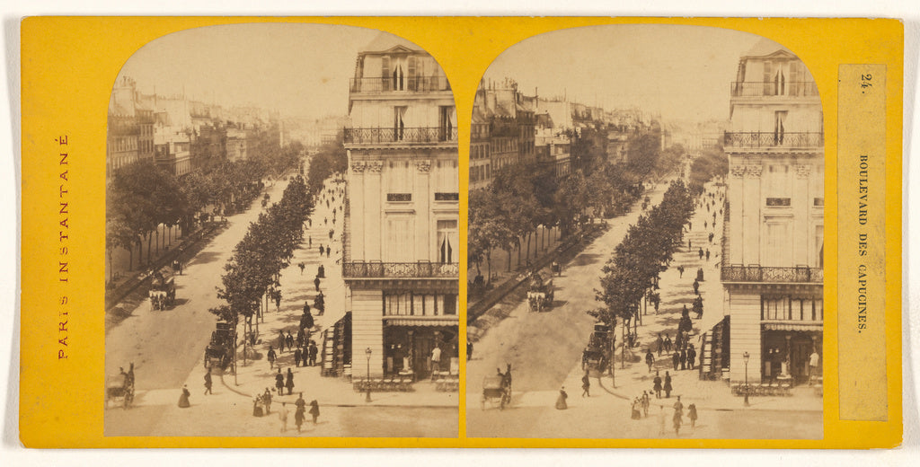 Unknown maker, French:Boulevard des Capucines., Poster Print Wall Art