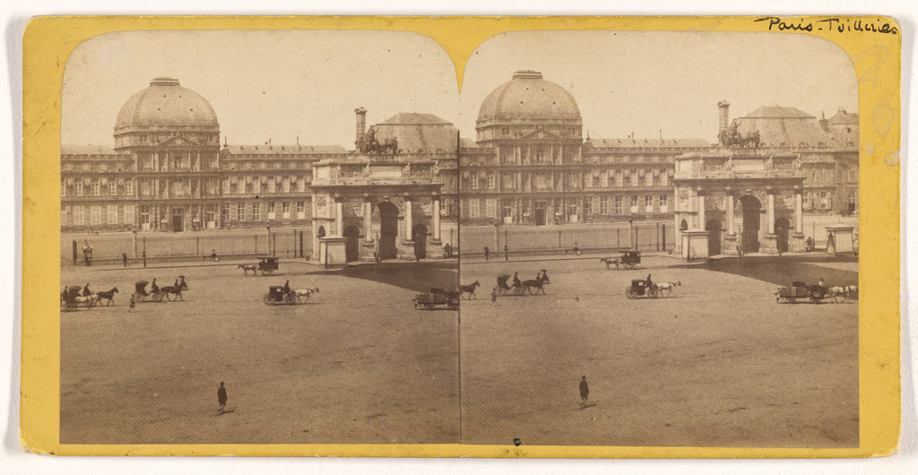 Unknown maker, French:Vue Instantanee de Paris. Place et Arc, Poster Print Wall Art