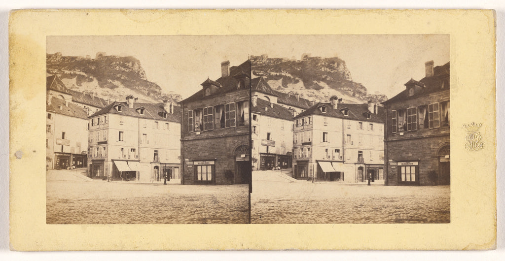 Unknown maker, French:[Place d'armes et maison Corun a Salin, Poster Print Wall Art