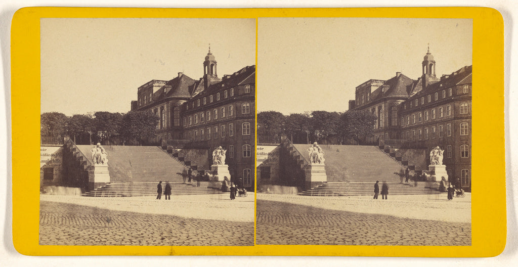 Unknown maker, German:[Steps up to Bruhl-sche Terrace. Dresd, Poster Print Wall Art