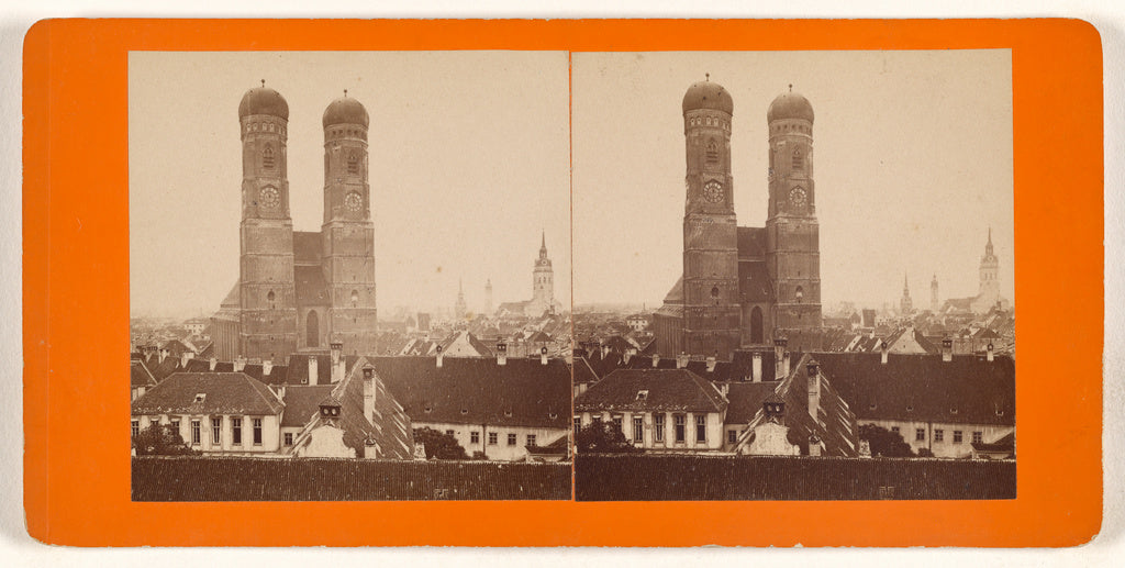 Unknown maker, German:Munchen. Die Frauenkirche., Poster Print Wall Art