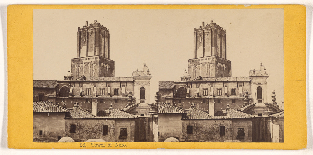 Unknown maker, Italian:Tower of Nero., Poster Print Wall Art