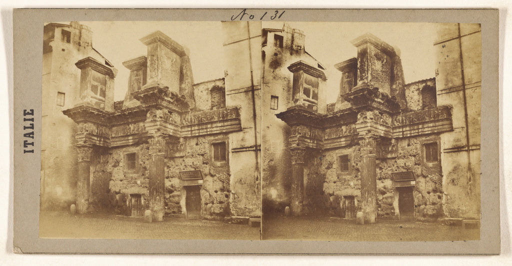 Unknown maker, Italian:Ancien portique du forum de Nerva., Poster Print Wall Art